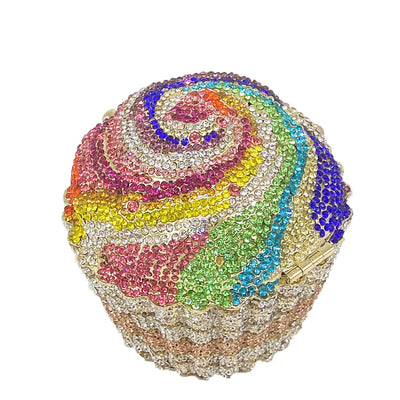 Bolso de Cena Metálico con Diamantes - Image 10