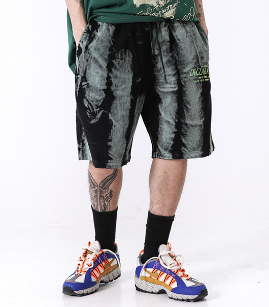 Pantalones cortos casuales para hombre con bordados