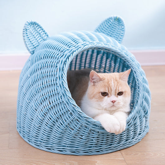 Casa para Gatos Tejida a Mano - Refugio Semicerrado Acogedor - Image 18