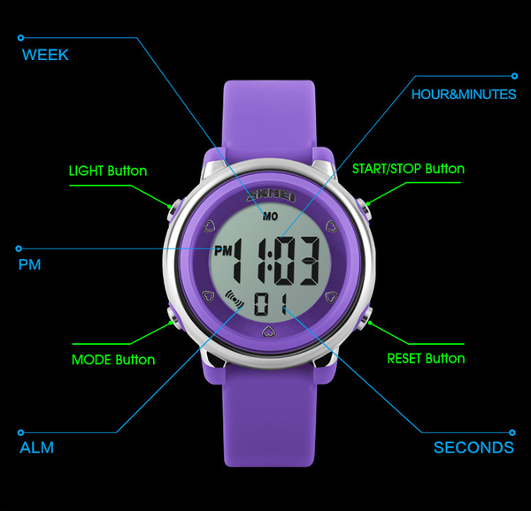 Reloj Infantil Resistente al Agua SKMEI