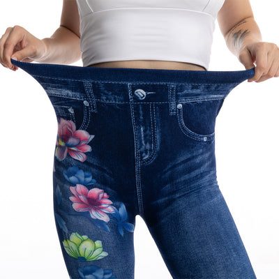 Leggings Denim Estampado con Ajuste Slim Elástico - Image 10