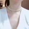 Sterling Silver Gold Plated Natural Small Pearl Clavicle Chain Necklace