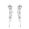 Shining Star Tassel Earrings Back Hanging Exquisite Earrings Earring Plateado