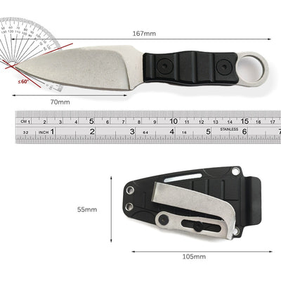 Cuchillo de Campamento Portátil de Alta Dureza con Hoja Recta - Image 4
