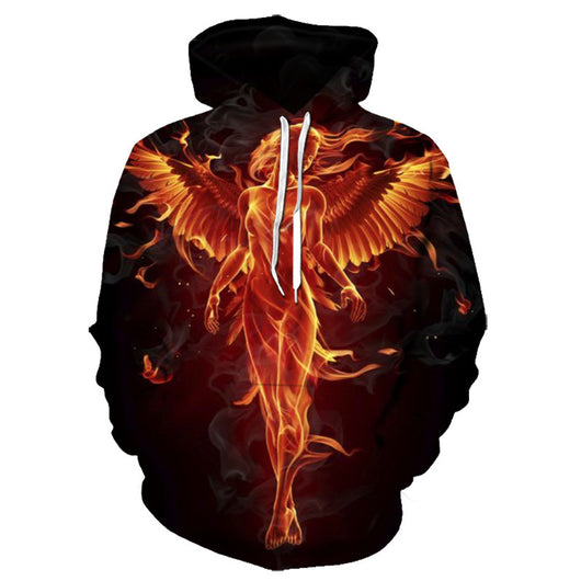 Sudadera con Estampado 3D Llamas Digitales Multicolor - Image 12