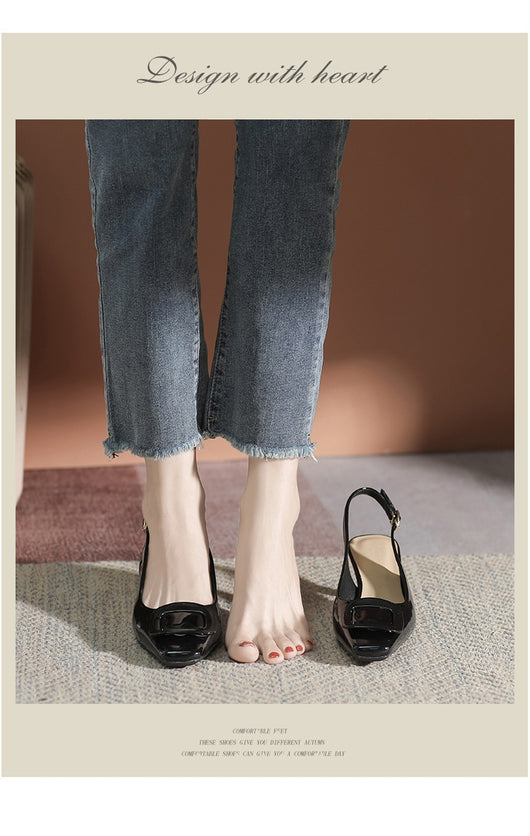 Tacones Altos Cerrados con Hebilla - Stiletto Elegante para Mujer - Image 18