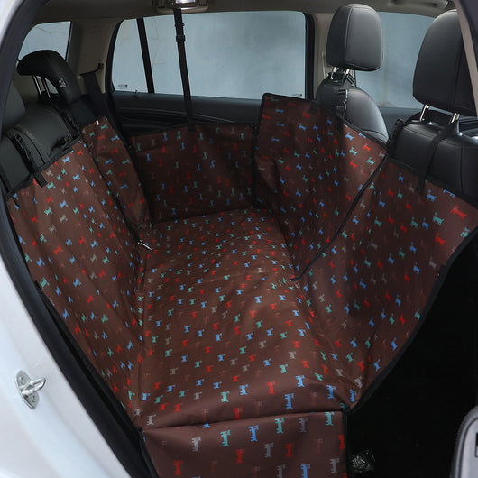 Tapete Protector para Mascotas en Auto - Diseño Impreso Doble Asiento Trasero - Image 4