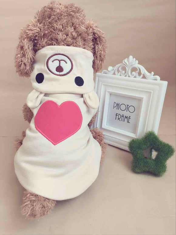 Ropa de Verano para Mascotas con Diseño de Ositos Adorables