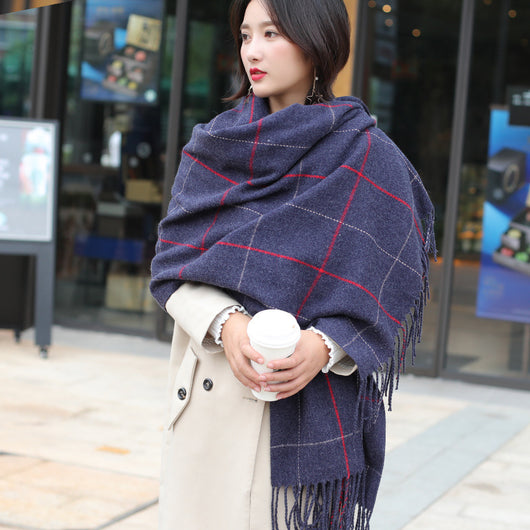 Chal de Invierno Tipo Cachemira para Mujer - Versátil y Abrigador - Image 13