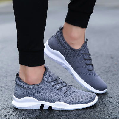 Zapatillas Deportivas Tejidas Coreanas Transpirables para Hombre - Image 3