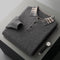 Suéter Polo Cuello Solapa Multicolor Tejido Cashmere Holgado
