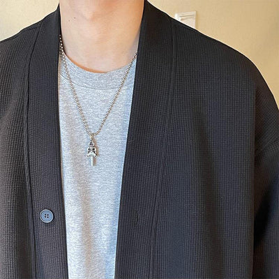 Cardigan Suelto con Capucha y Cuello en V - Image 26