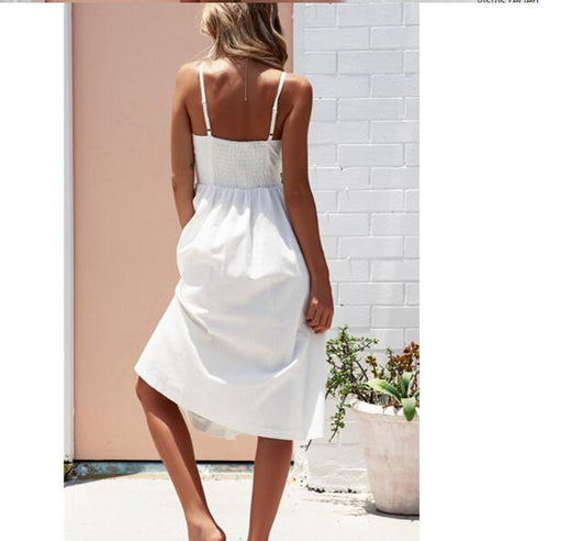 Vestido Halter con Tirantes Ajustables y Bolsillos Funcionales - Image 5