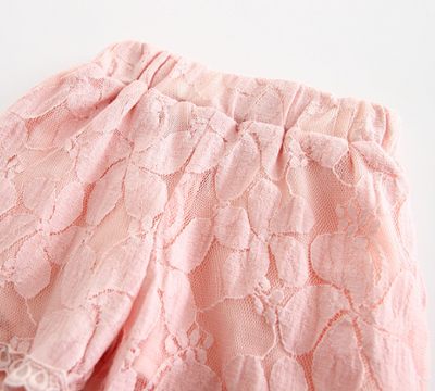 Shorts de encaje floral para niñas - Hot pants elegantes - Image 4