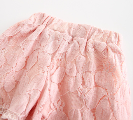 Shorts de encaje floral para niñas - Hot pants elegantes - Image 4