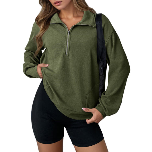 Suéter con Solapa Oversize de Cierre para Mujer - Image 20