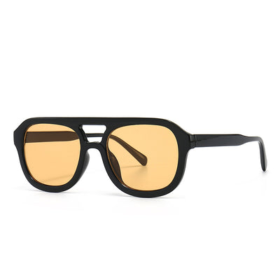 Gafas de Sol Retro Cuadradas con Marco Plano para Street Style - Image 4