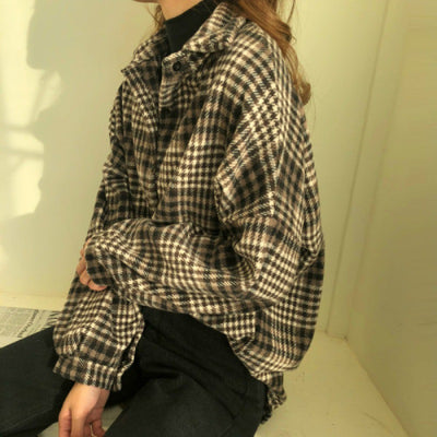 Camisa Cuadros Oversize Versátil - Diseño Holgado Unisex - Image 3