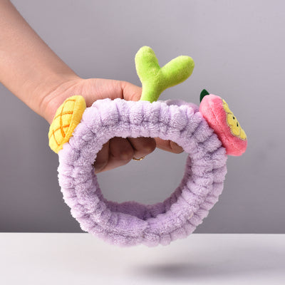 Diadema Lavadora Facial con Diseño Piña - Banda Sujetadora de Cabello para Skincare - Image 2