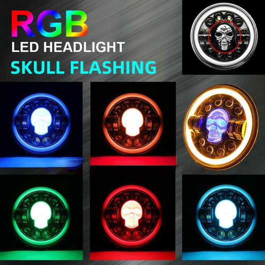 Faro LED Calavera 7 Pulgadas para Modificaciones Off-Road - Image 13