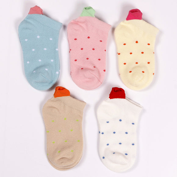 Calcetines de Algodón para Niños con Diseño 3D Amor Peinado
