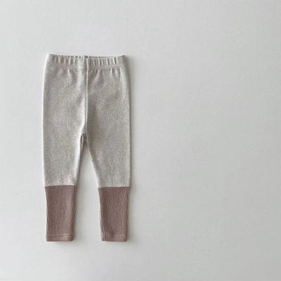 Leggings de Algodón Elastizado con Combinación de Colores para Niñas - Image 19