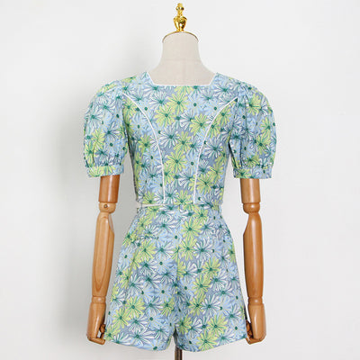 Blusa Estampada con Cuello Cuadrado y Mangas Abullonadas - Image 12