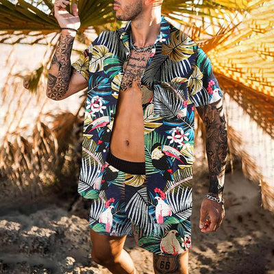 Camisa Suelta Retro para Hombre - Estilo Personalidad Playa Manga Corta - Image 17