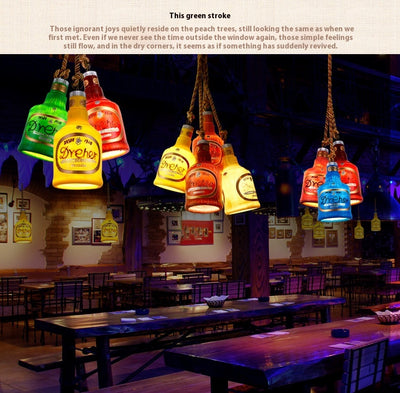 Lámpara Colgante Botella de Vino con Luz LED Creativa - Image 28