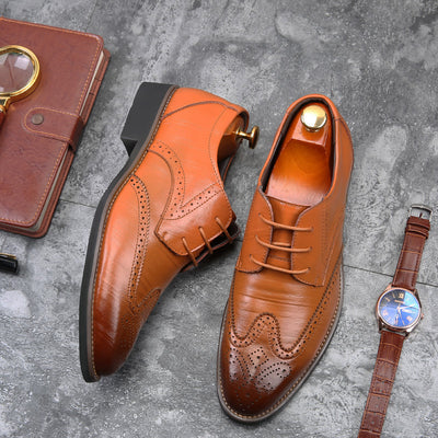 Zapatos Casuales de Cuero para Hombre con Cordones - Image 4