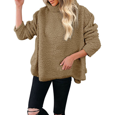 Abrigo Suelto de Lana Polar para Mujer - Otoño e Invierno - Image 9