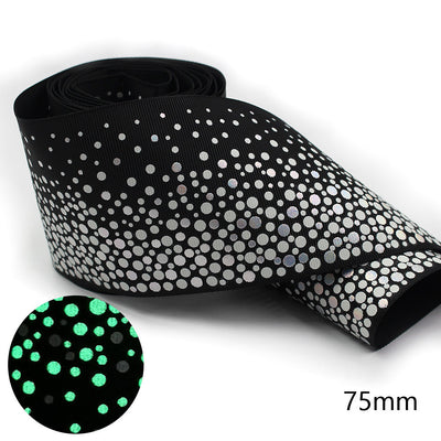 Moño Trenzado Luminoso 75mm con Cinta Arcoíris Brillante - Image 10