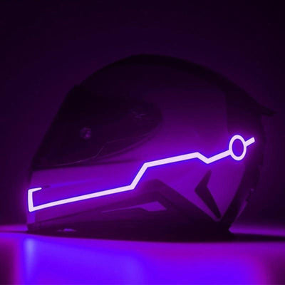 Kit de Tiras de Luz LED para Casco de Moto con Señal Intermitente - Image 12