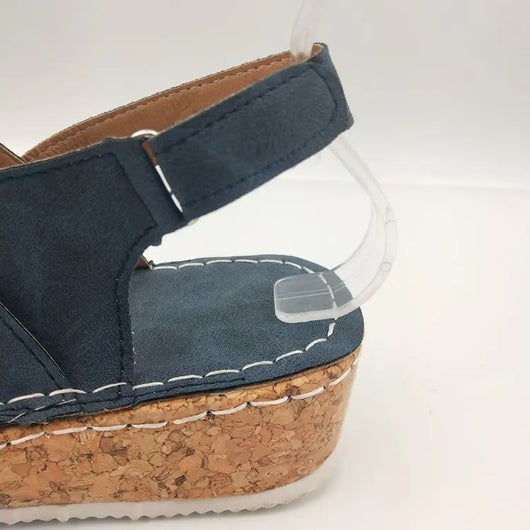 Sandalias Casuales Estilo Universitario con Tacón Bajo - Image 21