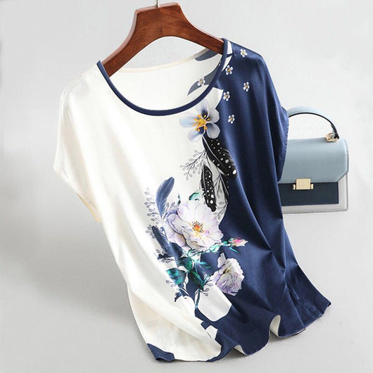 Playera Estampada Manga Corta Suelta y Cómoda para Verano - Image 17
