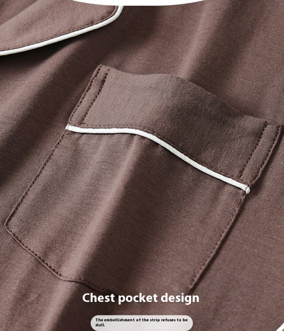 Pijama Cardigan Modal para Hombre - Manga Larga Primavera Otoño - Image 12