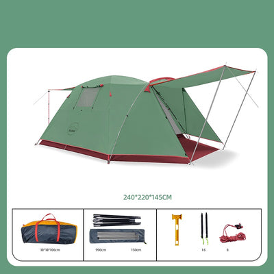 Tienda de Campaña 4 Personas Impermeable y Protección Solar - Camping Resistente - Image 16