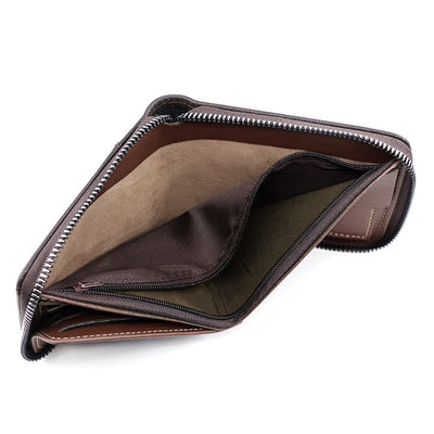 Billetera Hombre Tri-fold Capacidad Grande con Cadena y Múltiples Compartimentos - Image 11