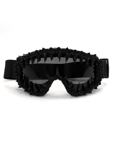 Gafas de Sol Reflectantes con Efecto Resina Brillante - Estilo Hip-Hop Rock - Image 11