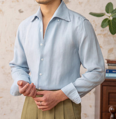 Camisa Casual Transpirable de Cuello Clásico - Tela Ligera - Image 10