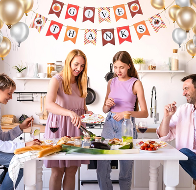 Juego de Platos y Servilletas para Acción de Gracias - Decoración de Mesa Completa - Image 5