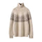 Suéter Cuello Alto Holgado Mujer Invierno - Tejido Grueso y Cálido