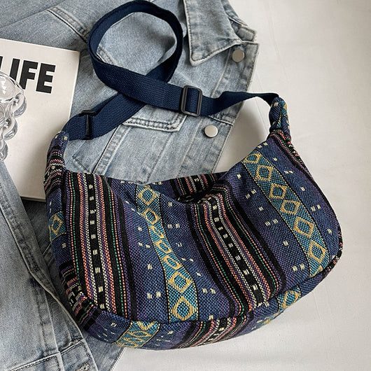 Bolso Bandolera Étnico Dumpling de Gran Capacidad - Estilo Moderno para Mujer - Image 9
