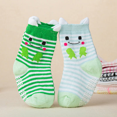 2 Pares de Calcetines de Algodón para Bebé con Diseños de Animales en 3D - Image 9