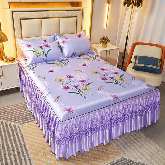 Juego de Cama de 3 Piezas con Sábana Bajera de Fibra Viscosa Premium - Image 15