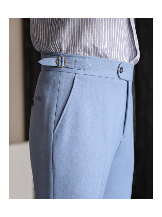 Pantalones de Vestir Elásticos Napolitanos sin Planchado para Hombre - Image 10
