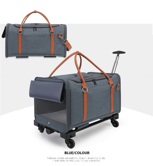 Transportín Felino Multifuncional con Ruedas y Asa Extensible - Image 10