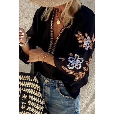 Blusa Suelta Bordada Multiuso para Mujer - Image 4