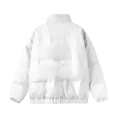 Abrigo PU Acolchado con Cuello Alto para Invierno - Image 10