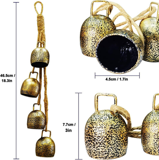 Campana Metálica Retro para Decoración Navideña de Jardín y Patio - Image 5